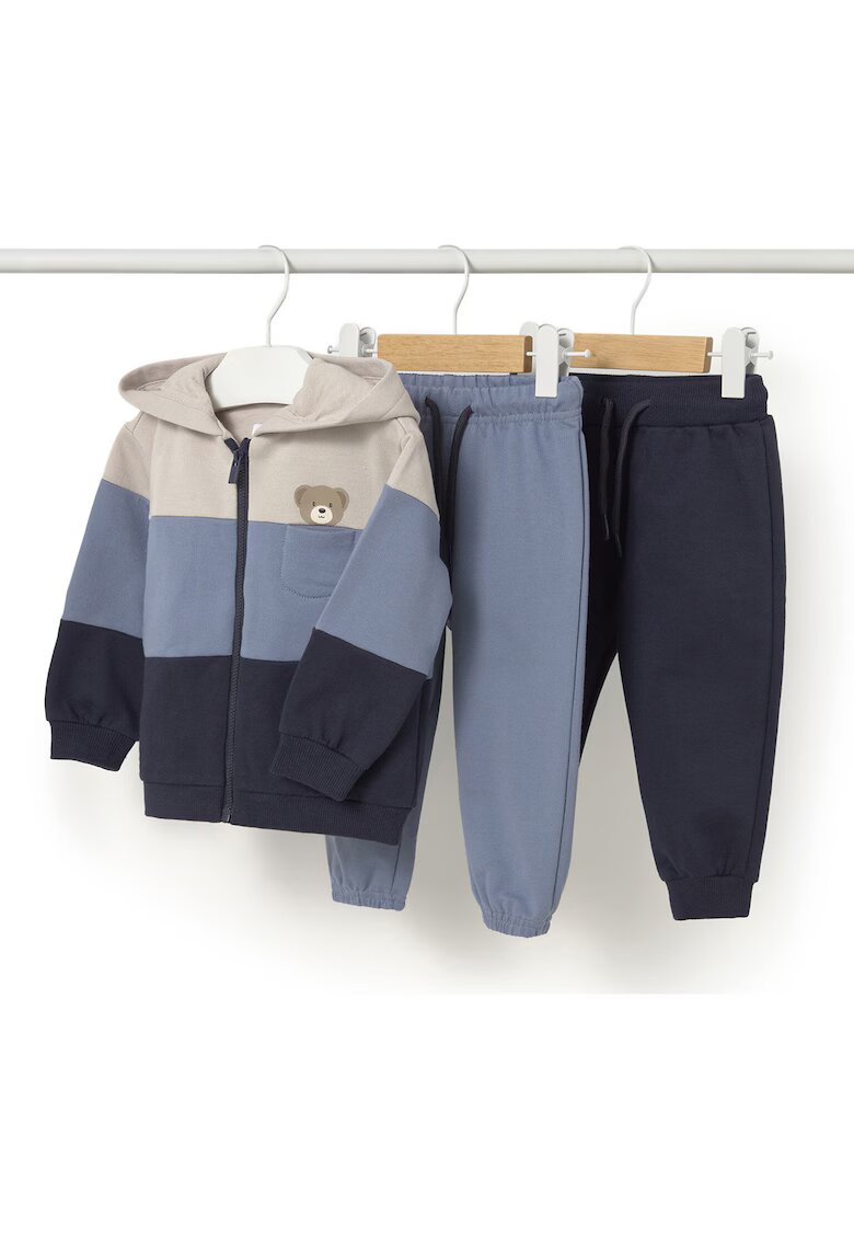 Mayoral Set 2 perechi pantaloni trening si bluza bumbac - Albastru