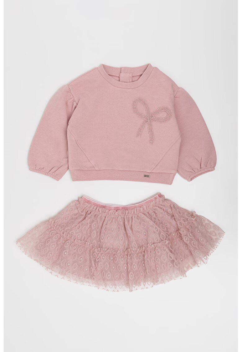 Mayoral Set de bluza de trening cu fusta cu tul - Lila