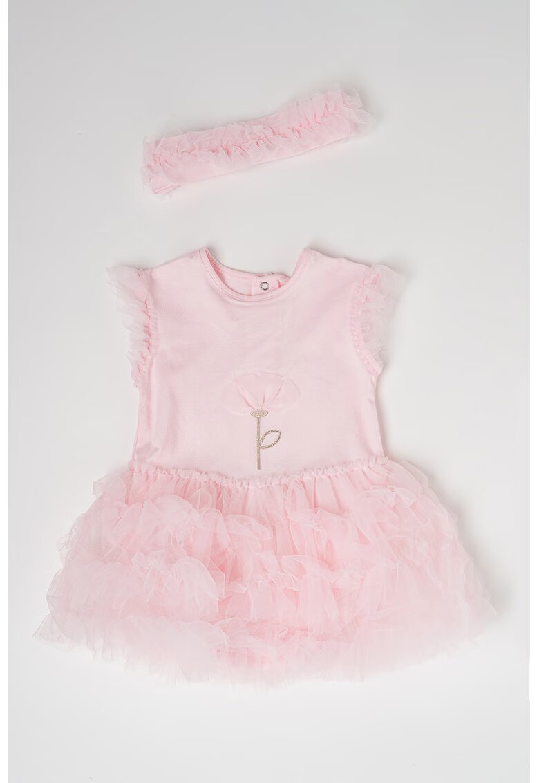 Mayoral Set de rochie cu tutu si bentita - Roz pastel