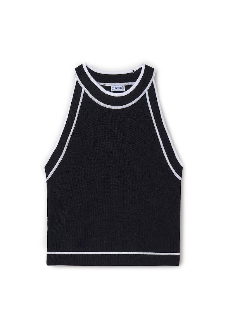 Mayoral Top pentru fete 6041 - Viscoza/Poliamida - Negru - Negru