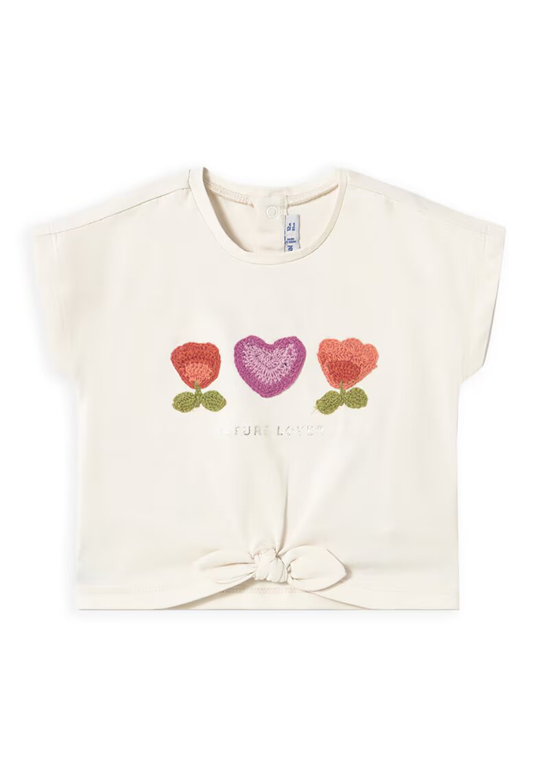 Mayoral Tricou fete 1046 - Bumbac/Elastan - 4 ani - Bej