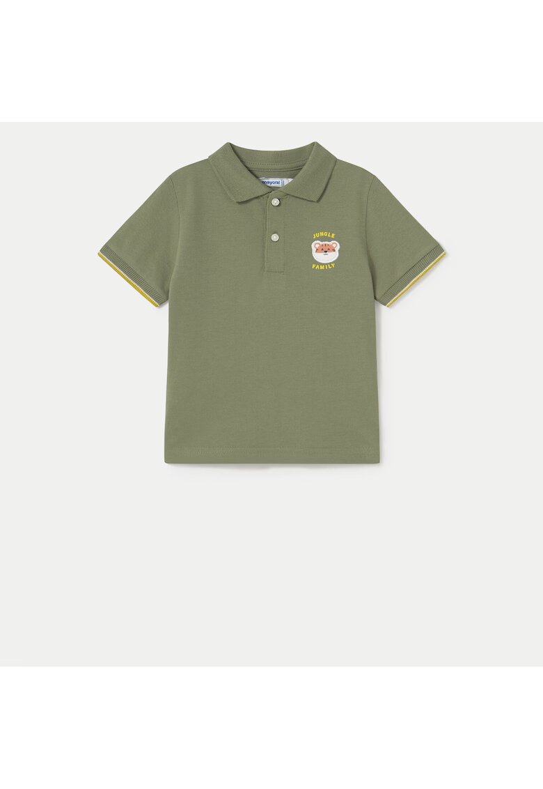Mayoral Tricou Polo baieti 1108 - Bumbac - Verde - Verde