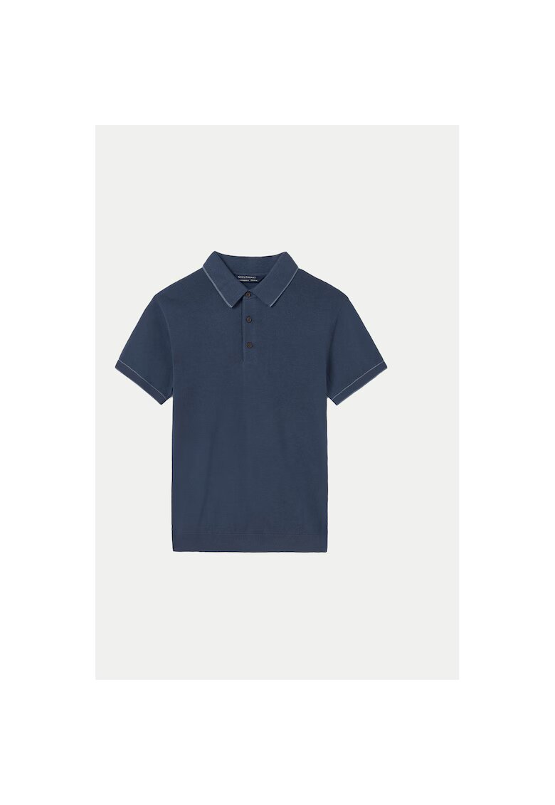 Mayoral Tricou Polo baieti 6129 - Bumbac/Poliamida - Bleumarin - Bleumarin