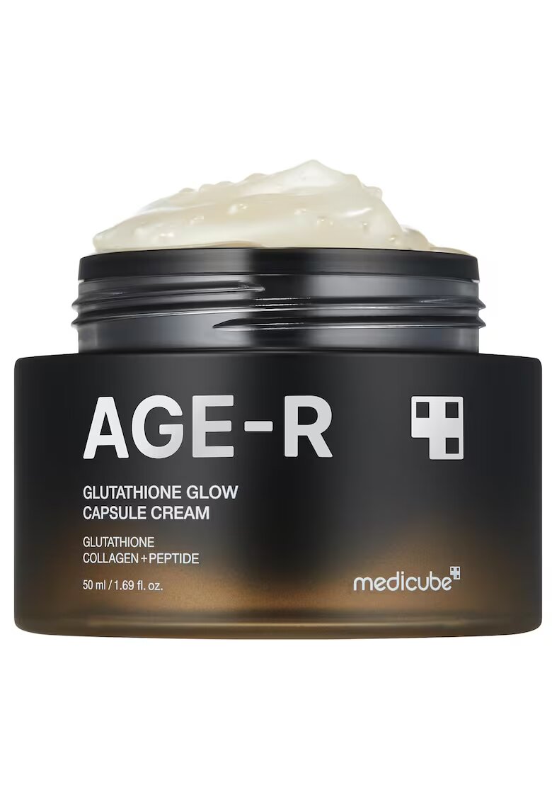 Medicube Crema de fata AGE-R Glutathione Glow - set 50 ml - hidratare intensa - regenerare - capsule