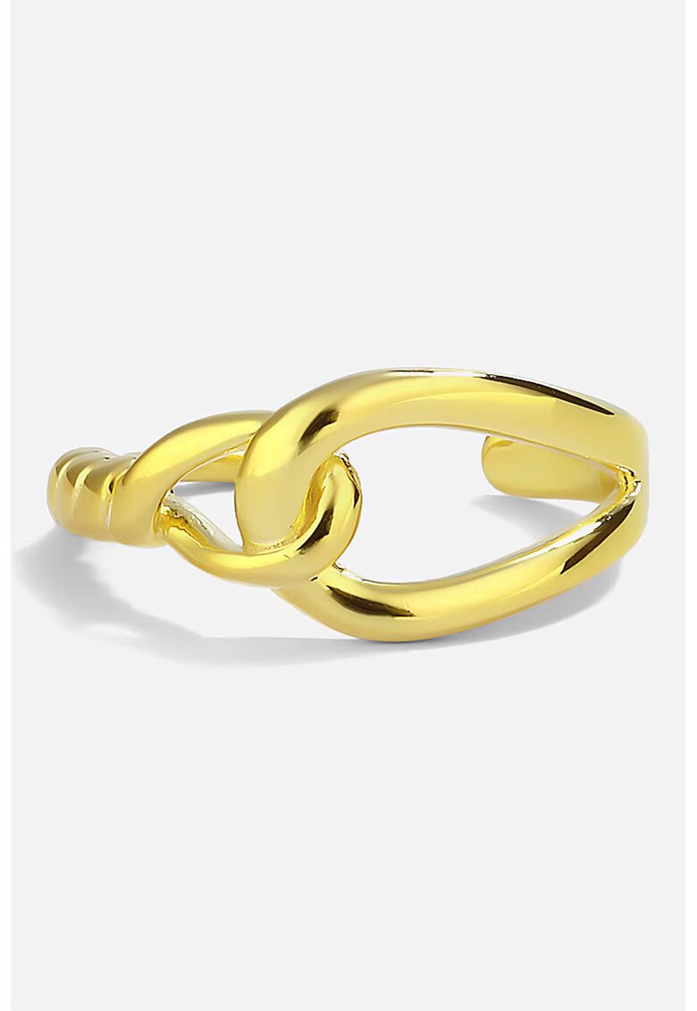 Meks Jewels Inel din argint veritabil fara inchidere - Auriu