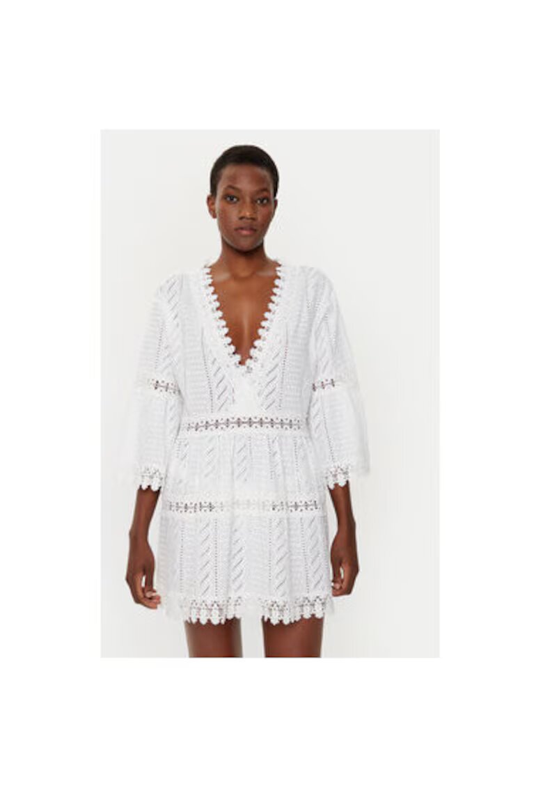 Melissa odabash Rochie dama - 305150769 - Bumbac - Alb - Alb