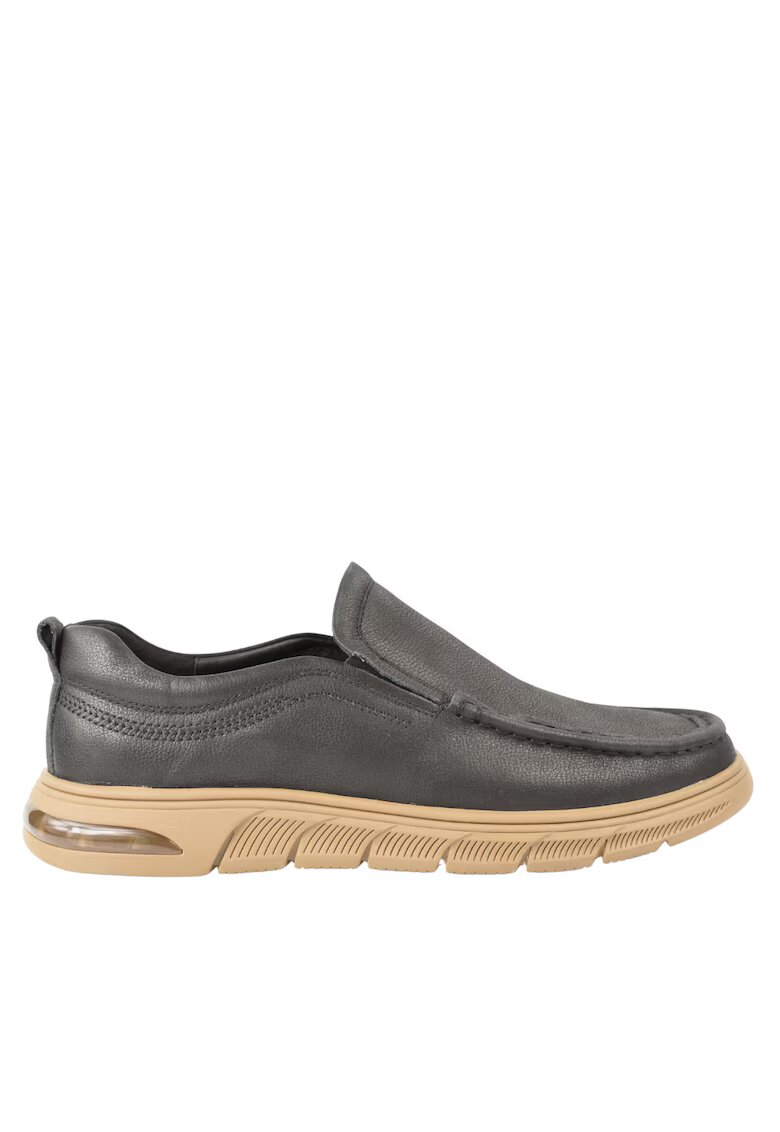 Mels Pantofi casual - barbati - J12 negru - piele nabuc - Negru