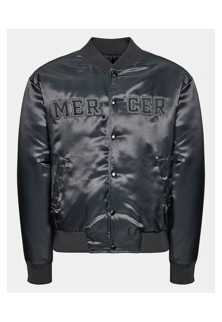 Mercer Amsterdam Jacheta bomber unisex gri - material usor