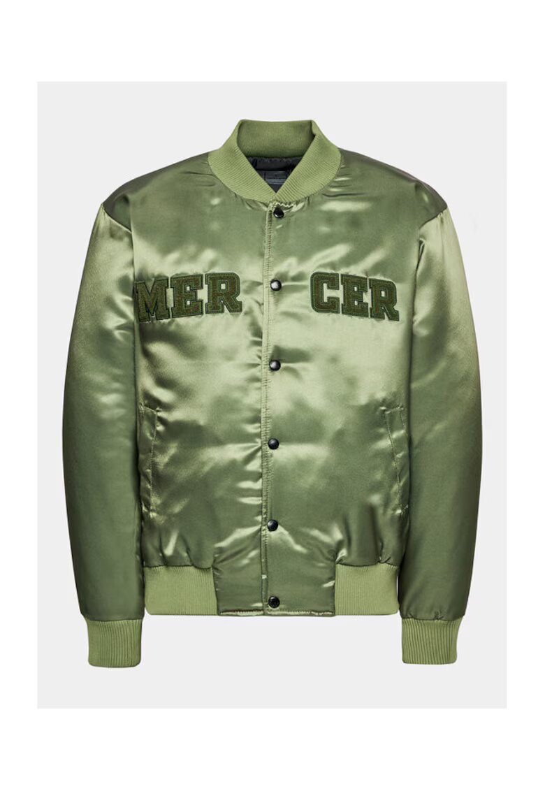 Mercer Amsterdam Jacheta Bomber unisex verde - din material usor