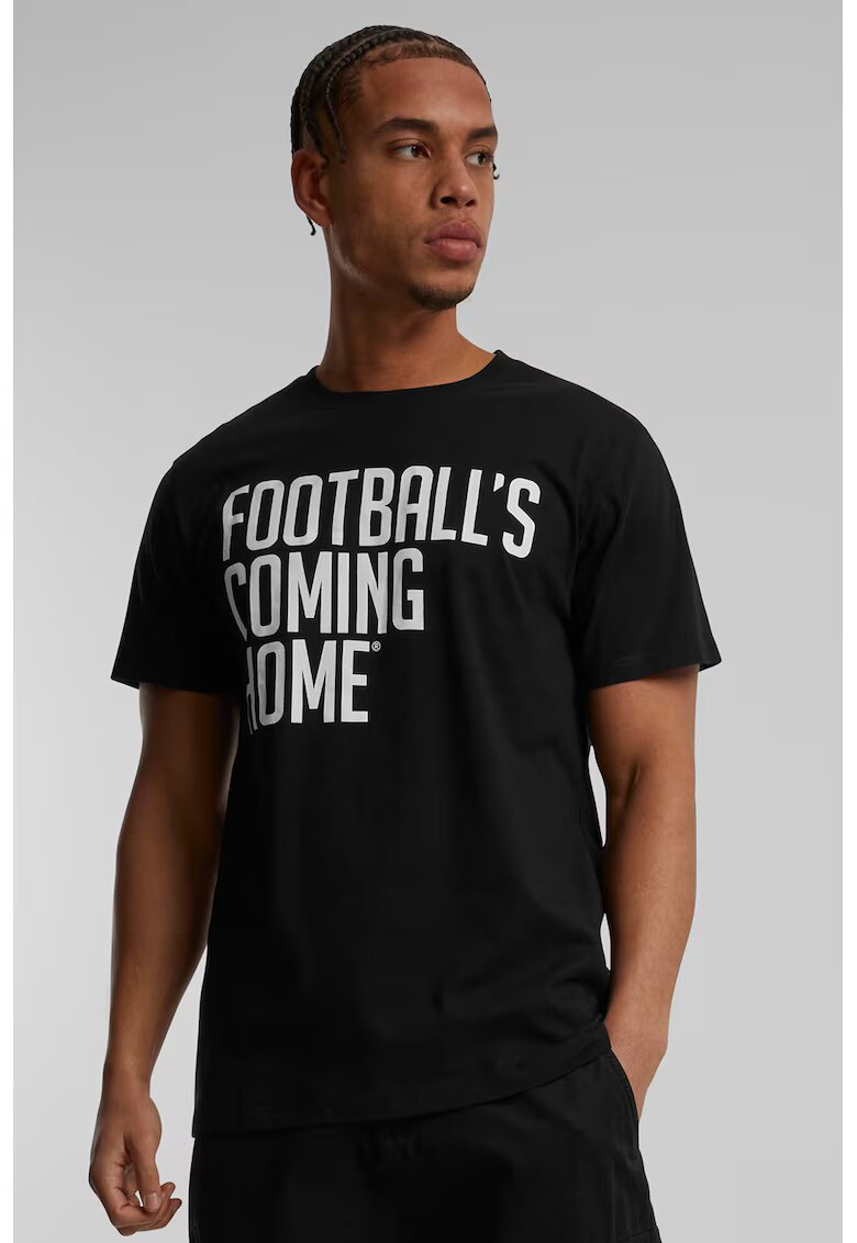 Merchcode Tricou de bumbac cu imprimeu text - Negru