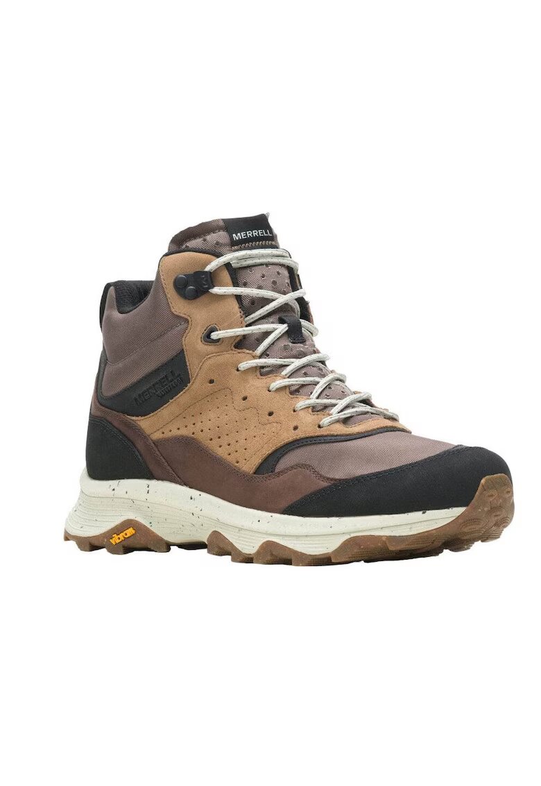 Merrell Ghete Speed Solo Mid Wp - maro - piele naturala - pentru barbati