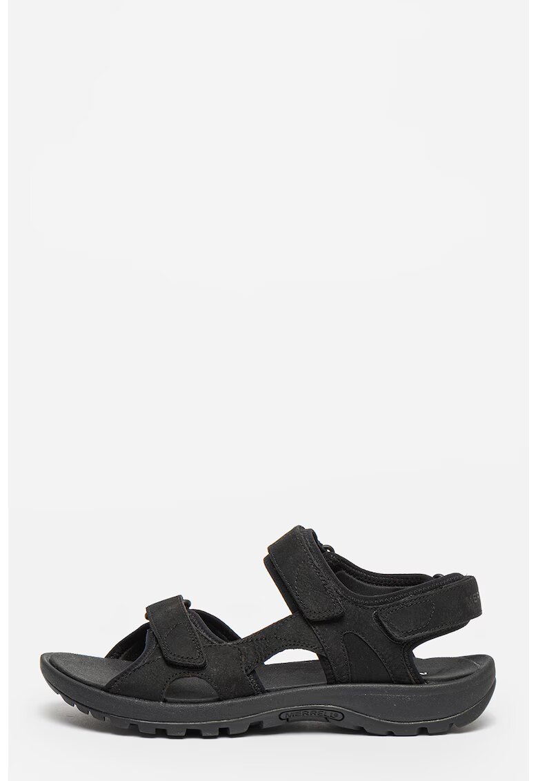 Merrell Sandale de piele intoarsa cu velcro Sandspur - Negru