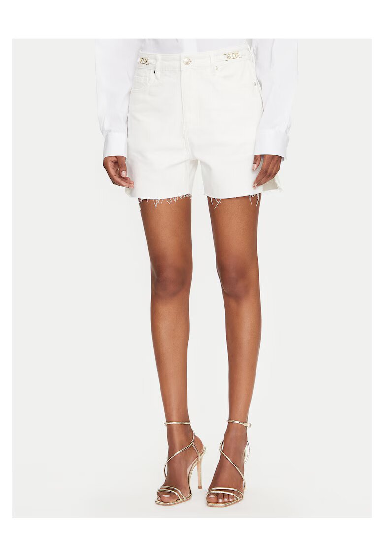 MET Pantaloni scurti din denim - alb