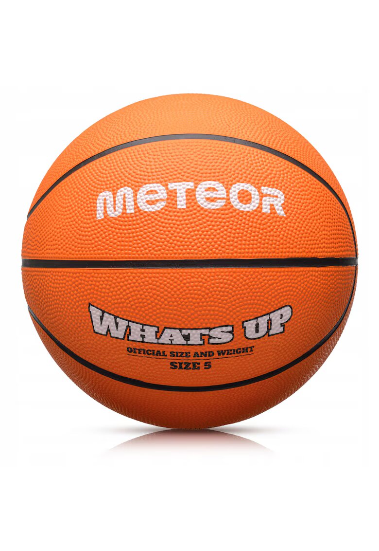 Meteor Minge baschet What's up - rezistenta - suprafata antiderapanta - utilizare versatila - culori vii - marime 5 - Rosu