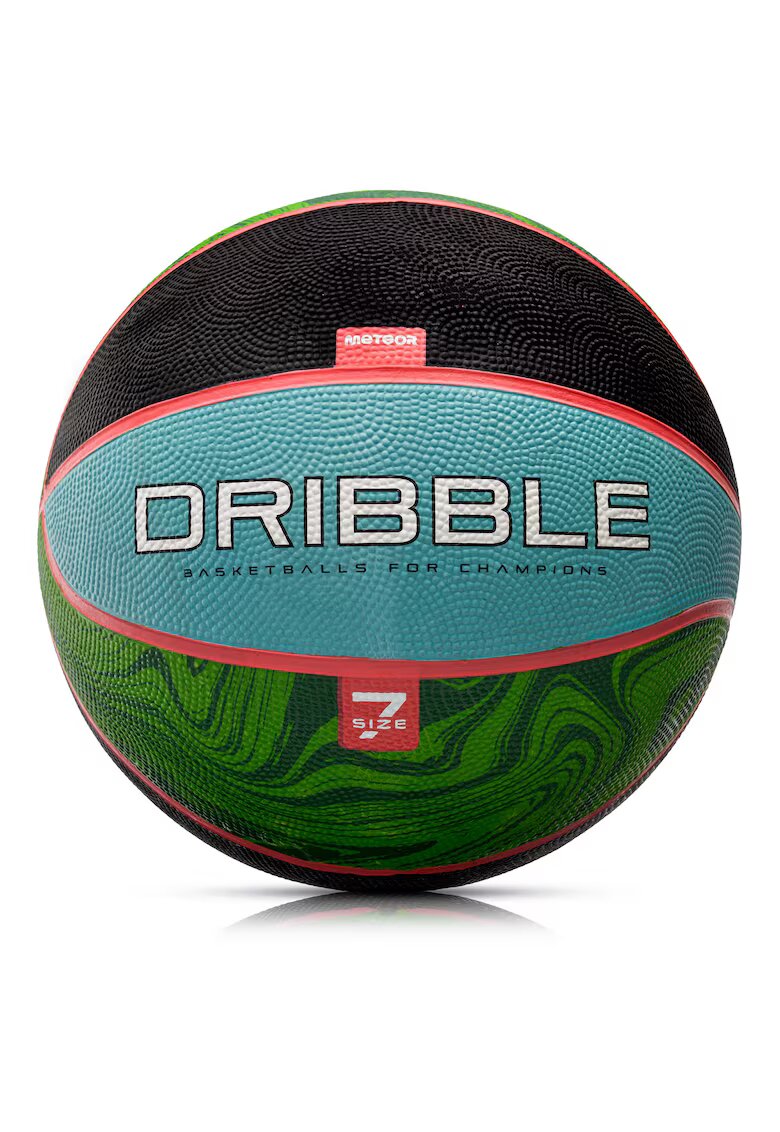 Meteor Minge De Baschet Pentru Adulti - Dribble #7 - Marimea #7 Barbati - Material Cellular - Prindere Excelenta - Rezistenta - Pentru Sala Si Asfalt - 32x10x10 cm - Multicolor