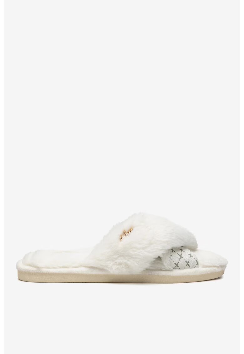 Mexx Papuci dama 5905588934851 - Textil - Alb - Alb