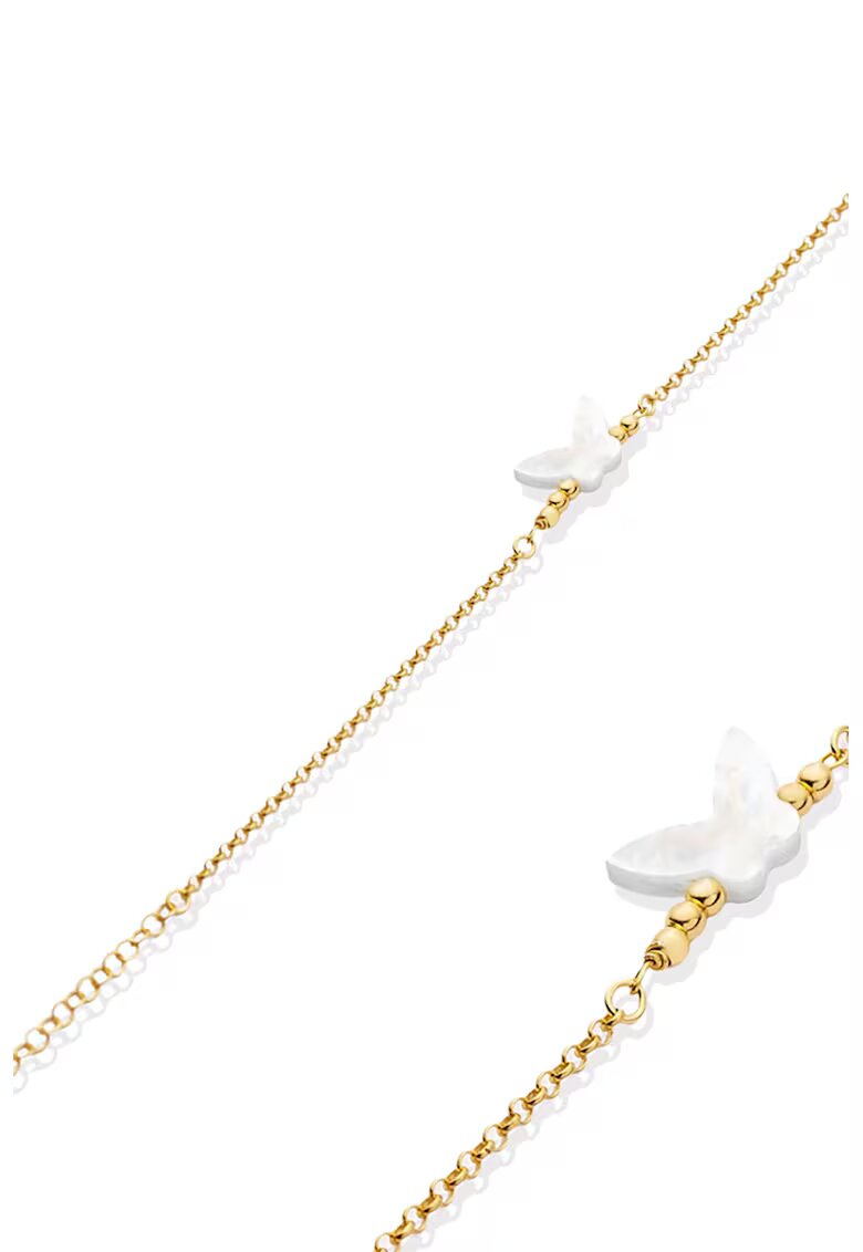 Mia Milano Bratara din argint 925 cu element Mother of Pearl - Alb/Auriu