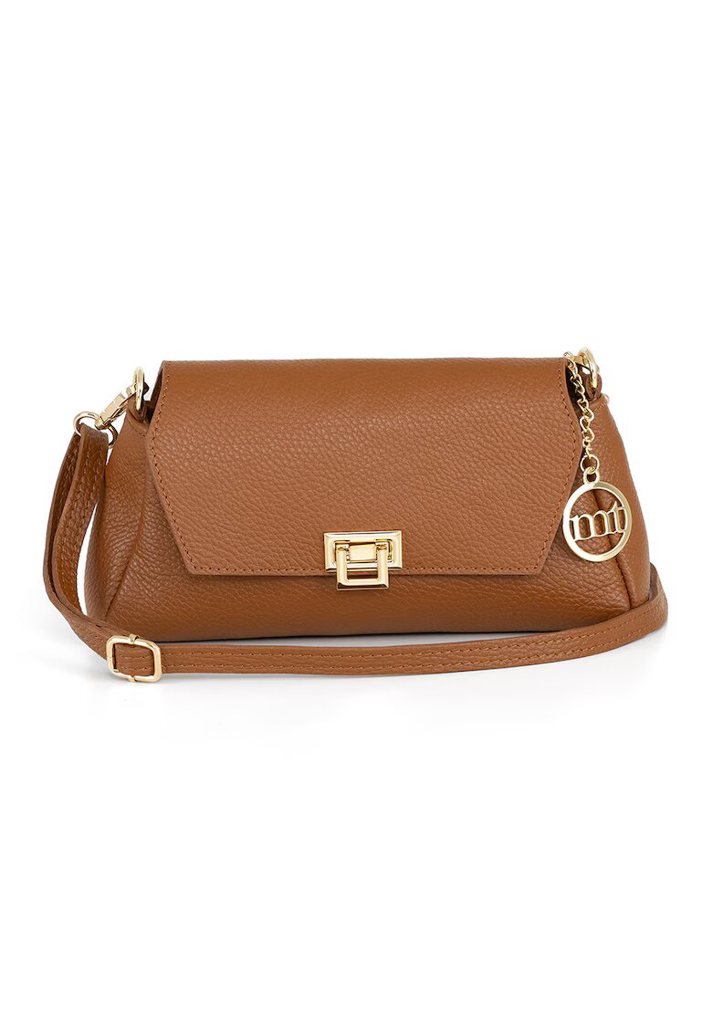 Mia Tomazzi Geanta crossbody cu inchidere cu clapa - Caramel