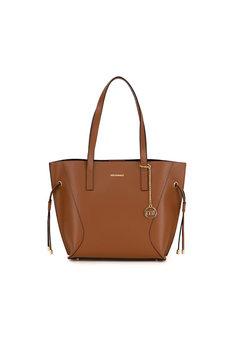 Mia Tomazzi Geanta shopper de piele - Maro scortisoara
