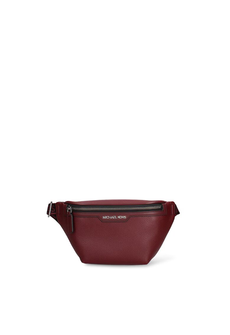 Michael Kors Borseta de piele Ares - Visiniu