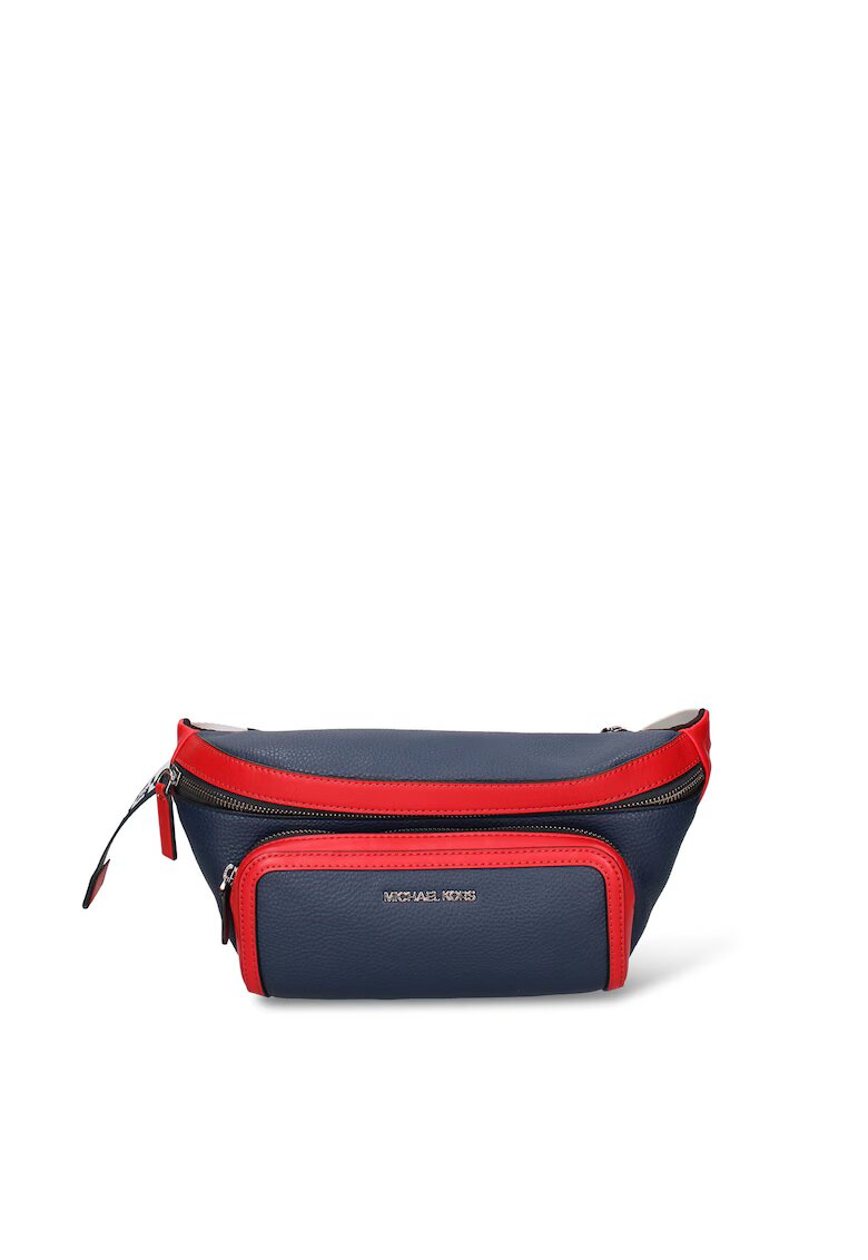 Michael Kors Borseta de piele ecologica Rexon - Rosu/Bleumarin