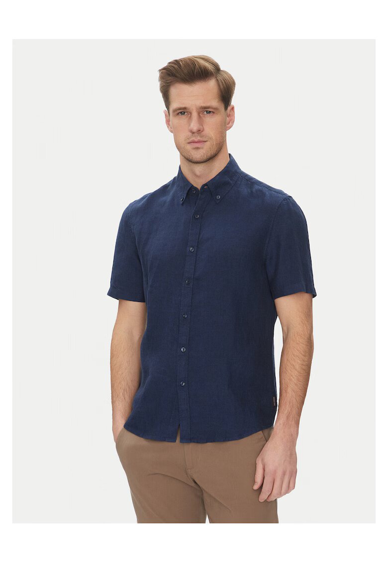 Michael Kors Camasa barbati - bleumarin bumbac