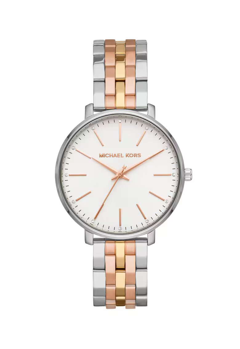 Michael Kors Ceas din otel inoxidabil Pyper - Auriu rose