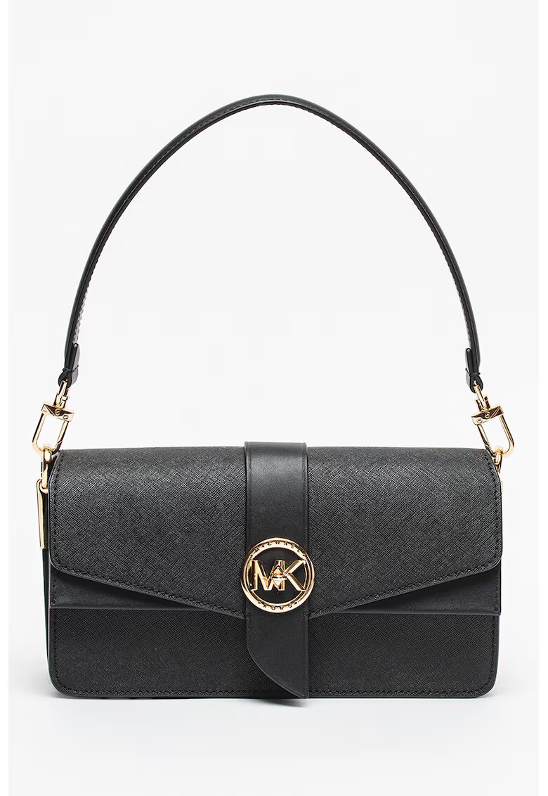 Michael Kors Geanta din piele cu bareta de umar Greenwinch - Negru