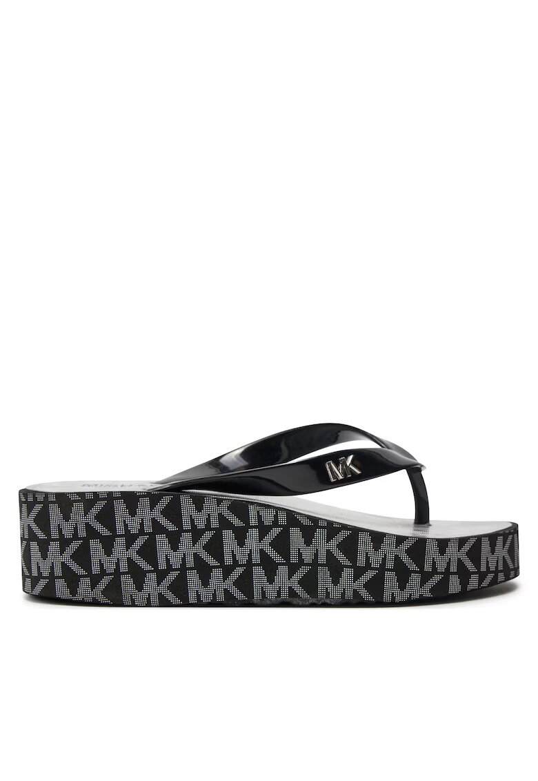 Michael Kors Papuci fete MK100956 - Negru/Gri - Plastic -