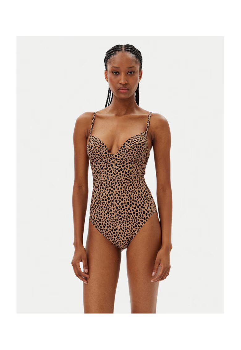 Michael Michael Kors Costum de baie dama negru/maro