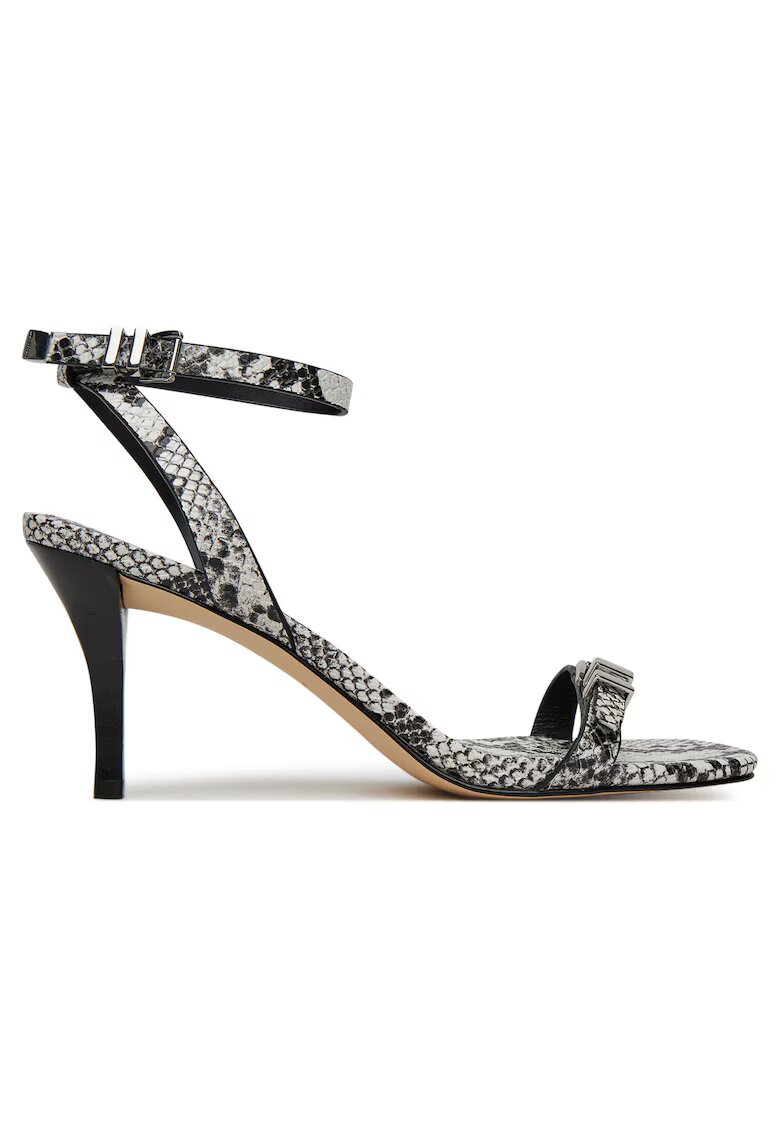 Michael Michael Kors Sandale dama - Aluminiu - piele naturala - negru/gri