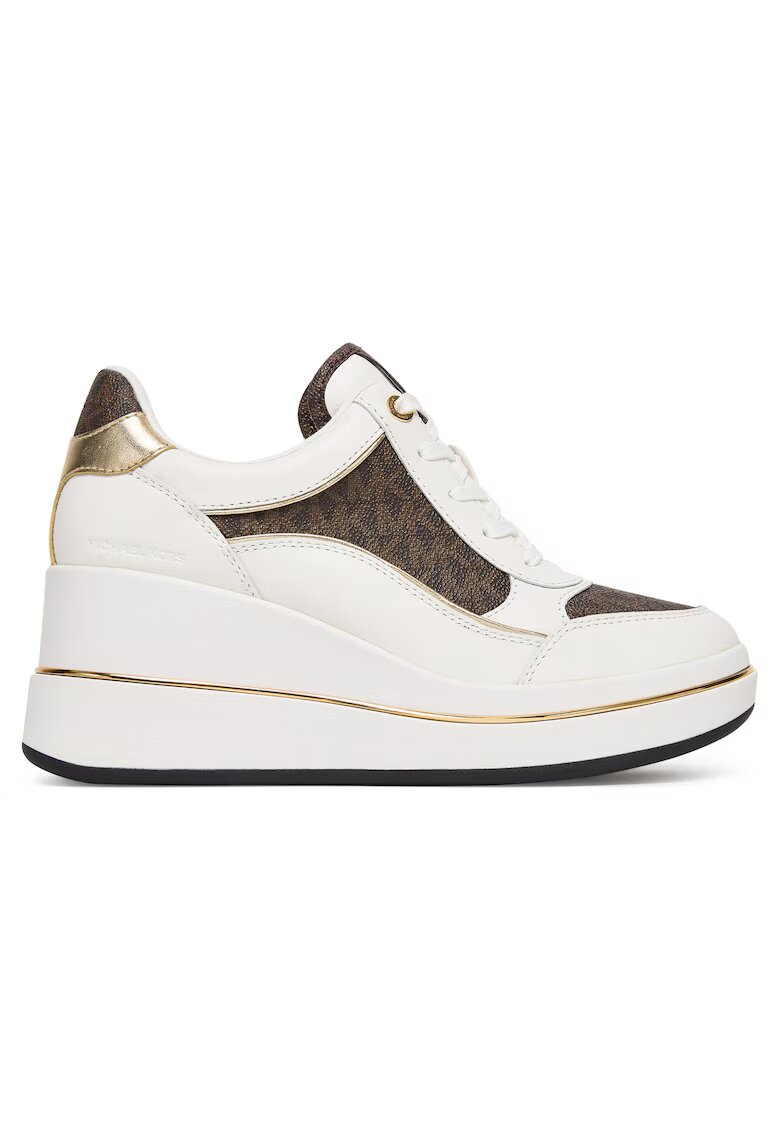 Michael Michael Kors Tenisi dama - 43F5EMFS4L - piele ecologica - maro