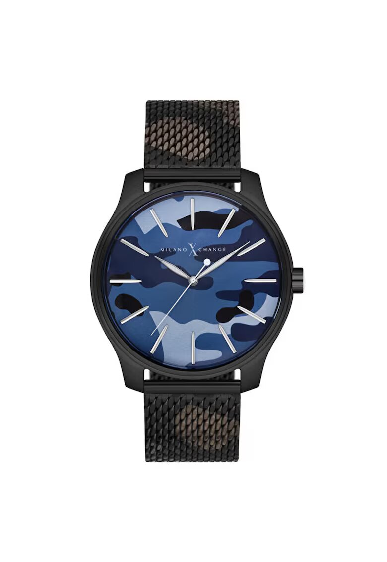 Milano X Change Ceas barbatesc MEX3104 - carcasa otel 44mm - curea otel - rezistent la apa 3 ATM - negru