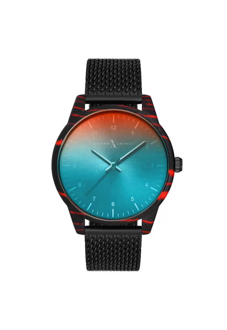Milano X Change Ceas barbatesc MEX3109 - 43mm - curea textila - negru