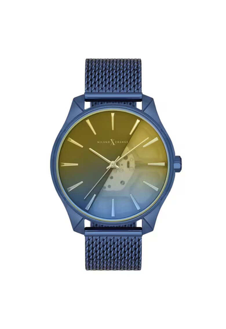 Milano X Change Ceas barbatesc MEX3170 44mm - culoare albastru inchis - curea textila navy - mecanism quartz - rezistenta la apa 3 ATM