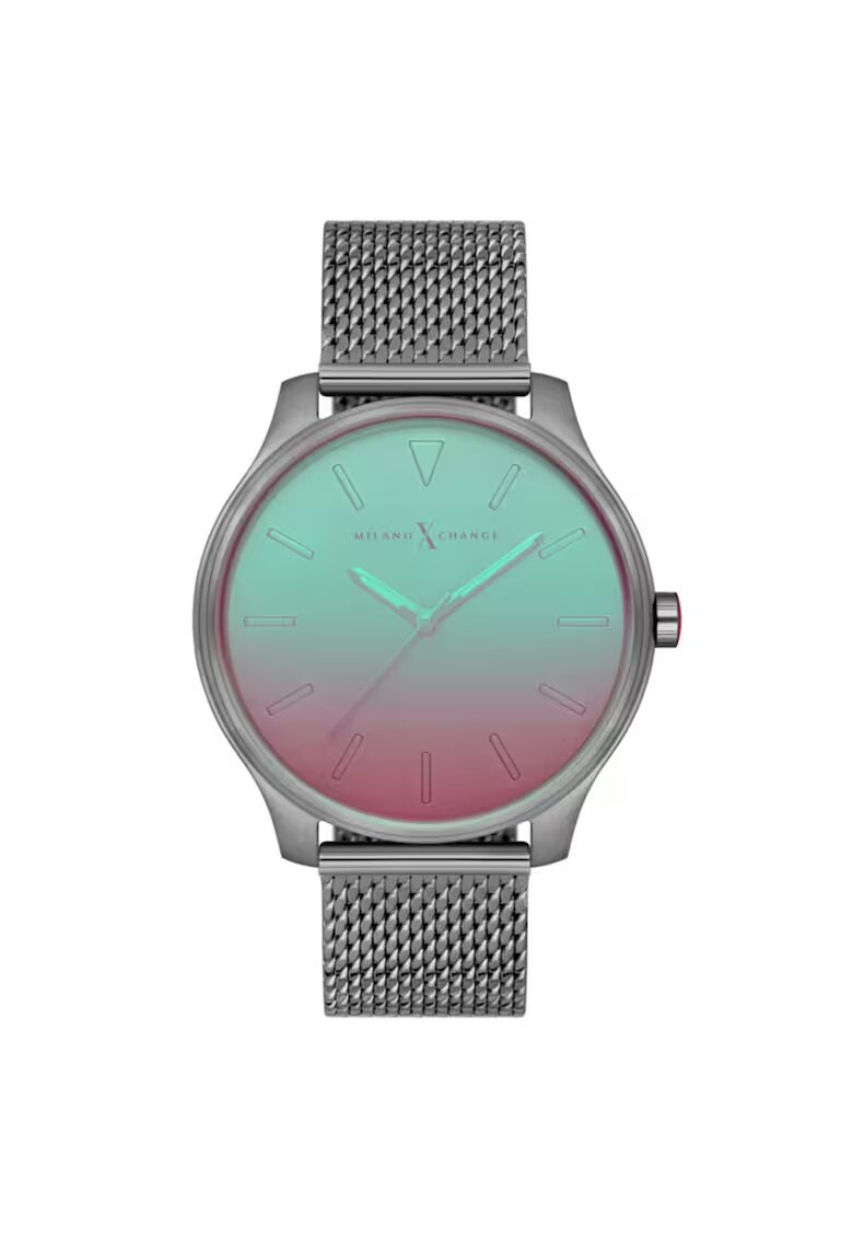 Milano X Change Ceas barbatesc MEX3201 44mm - curea textila gri - rezistenta la apa 3 ATM