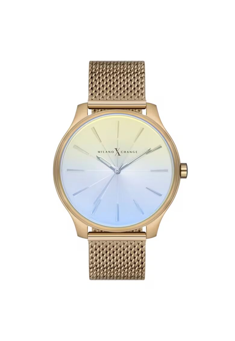 Milano X Change Ceas barbatesc MEX3204 auriu 44mm textil