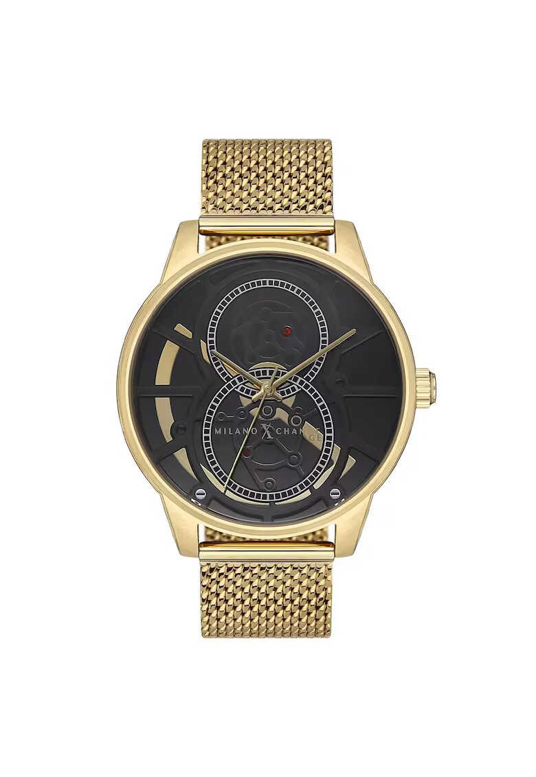 Milano X Change Ceas barbatesc MEX3246 - 44mm - culoare aurie - curea textila - rezistenta la apa 5 ATM
