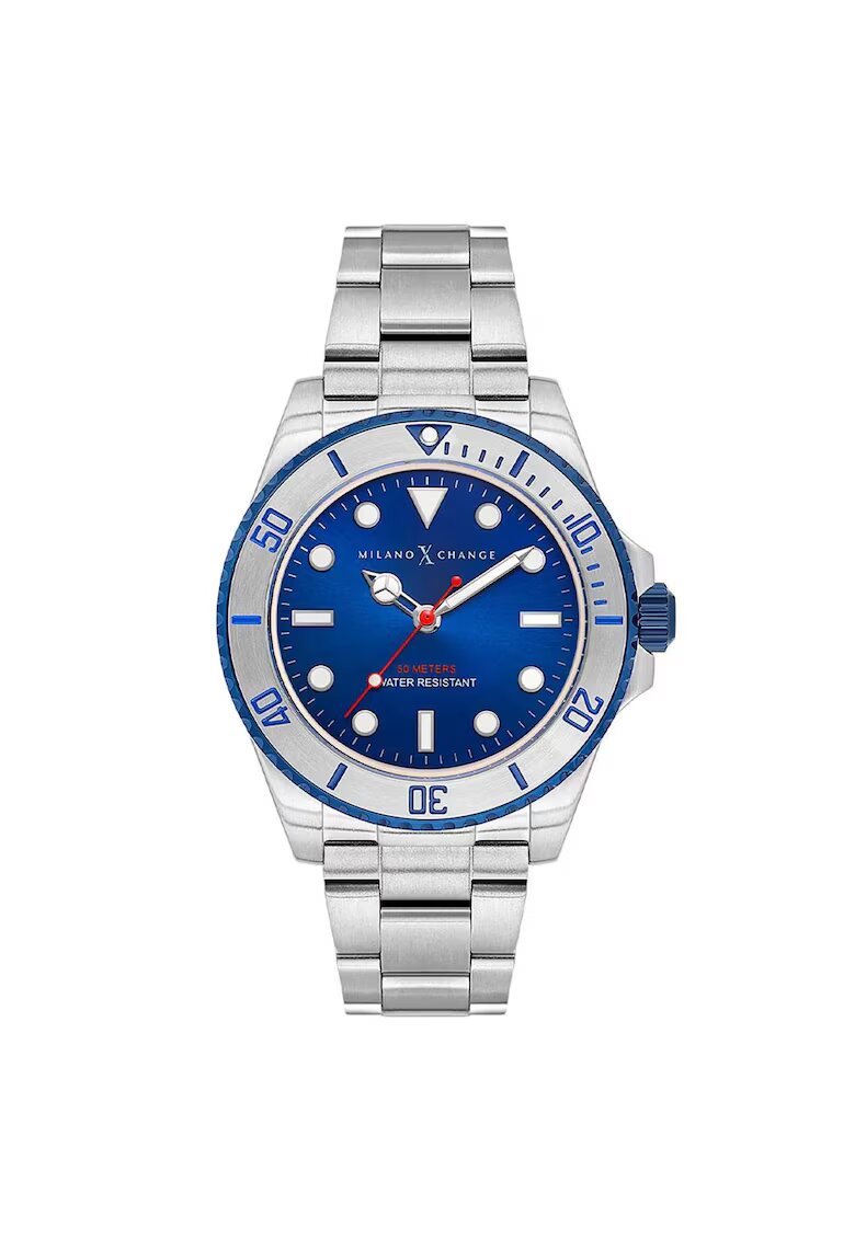 Milano X Change Ceas barbatesc model MXG1117 - 43mm - curea din otel - 5 ATM - albastru/argintiu