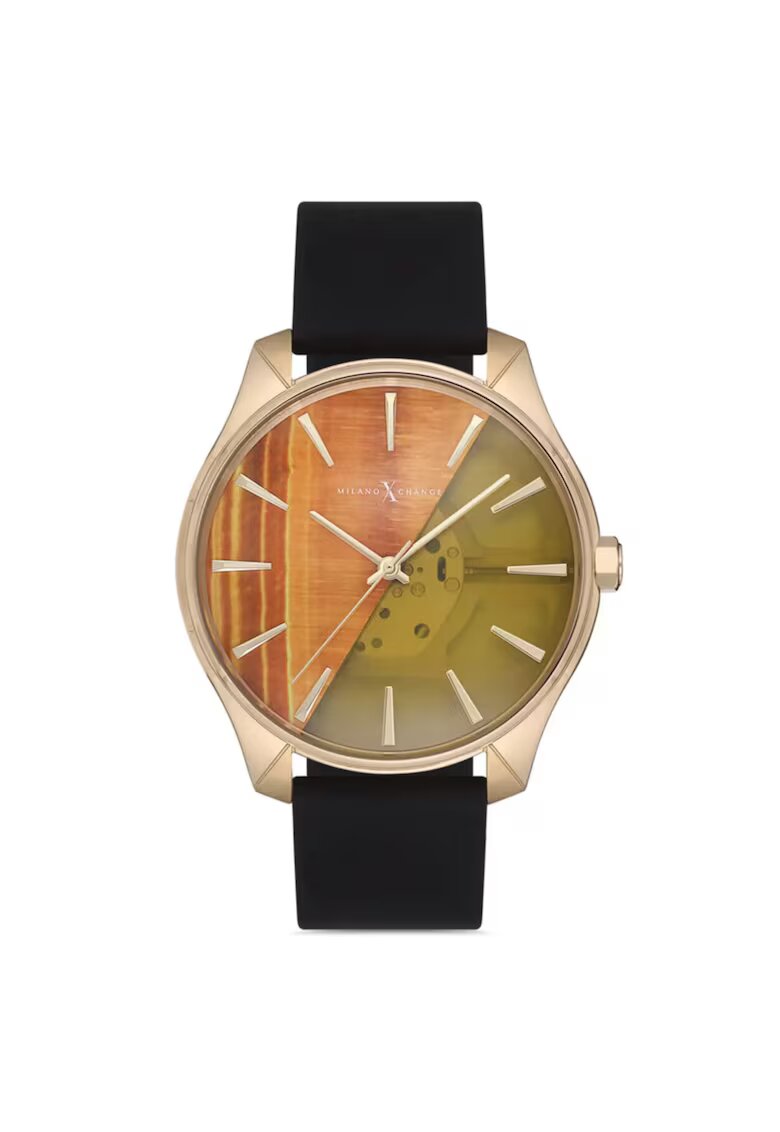 Milano X Change Ceas barbati MEX3174 auriu silicon 44mm