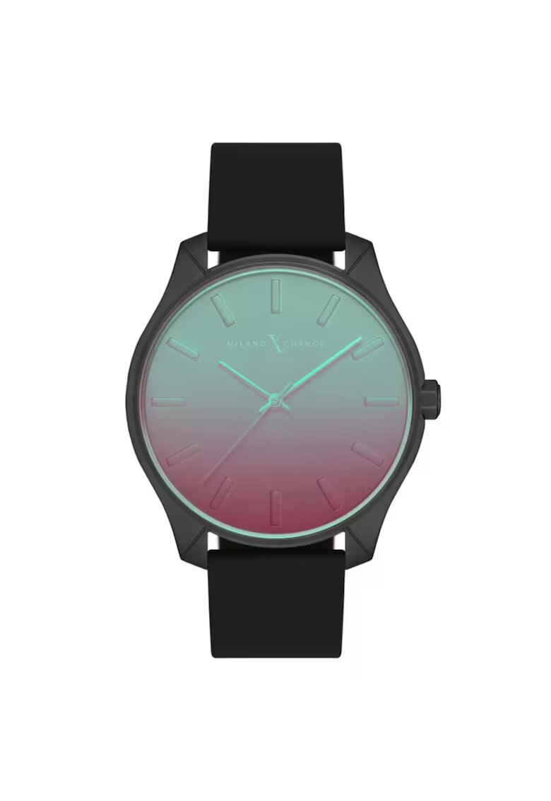 Milano X Change Ceas barbati MEX3198 negru silicon 44mm