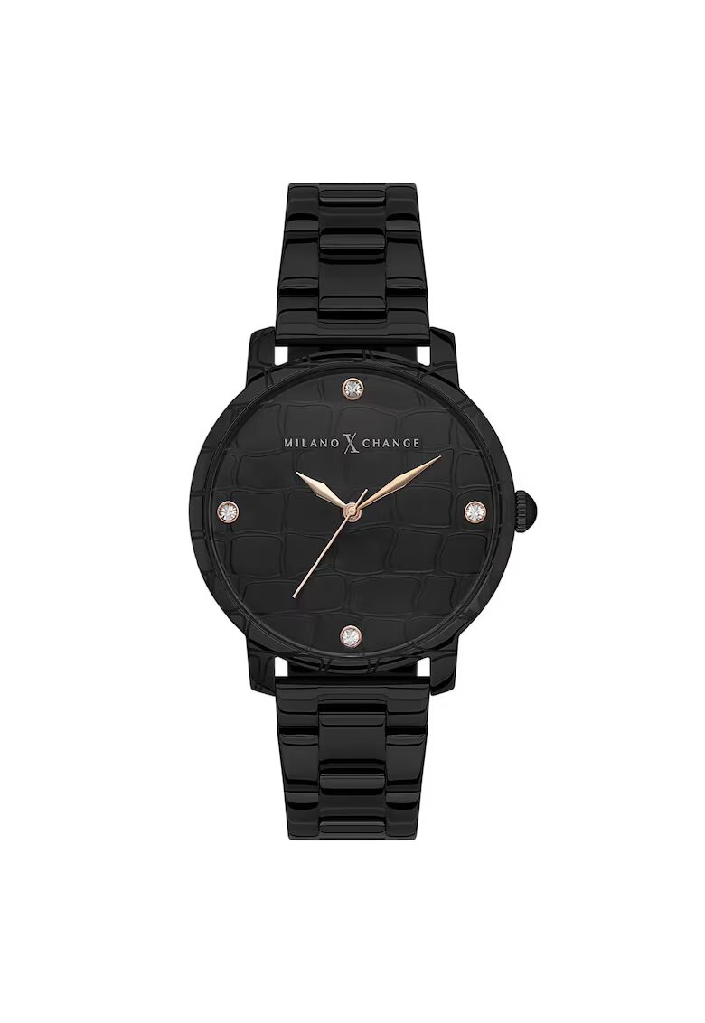 Milano X Change Ceas dama MEX1184 38mm curea textil negru - rezistent la apa 3 ATM