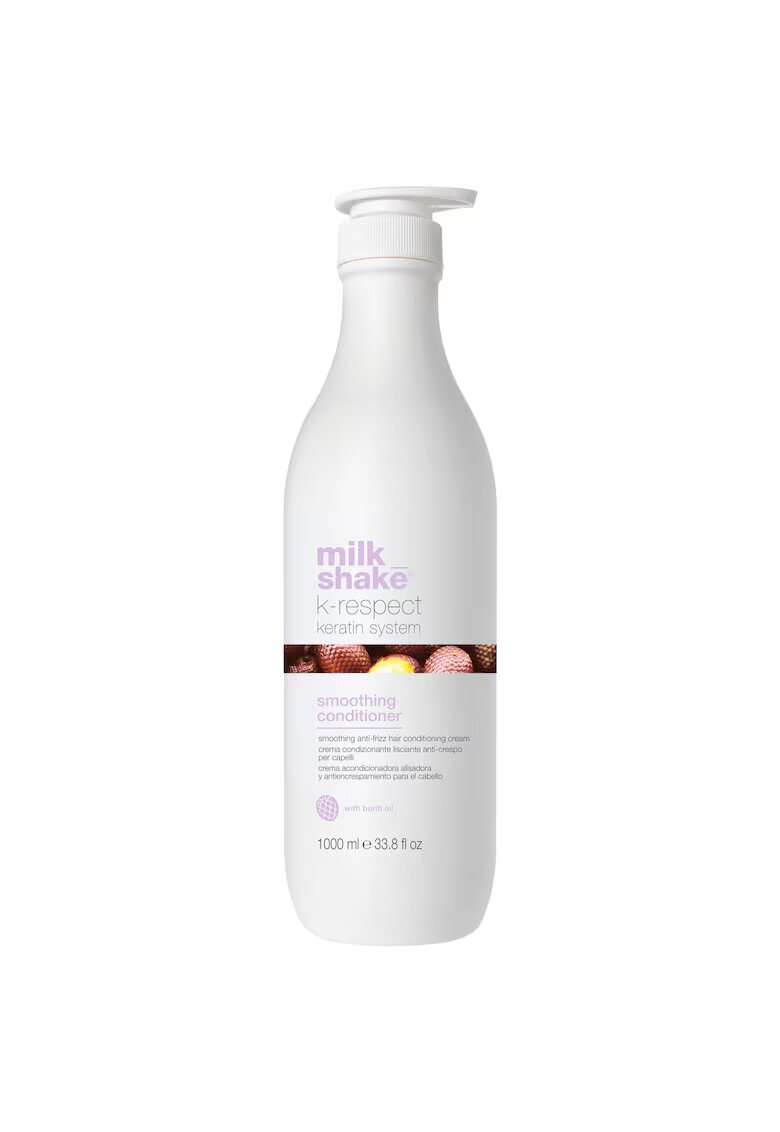 MILK SHAKE Balsam Anti-Frizz cu keratina si uleiuri organice - K-Respect Smoothing - 1000 ml