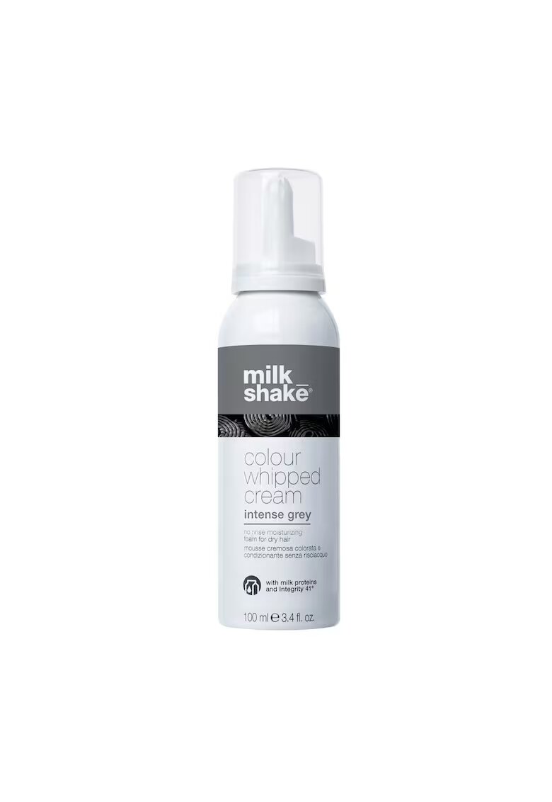 MILK SHAKE Spuma nuantatoare pentru par Colour Whipped Cream - Gri intens - 100ml
