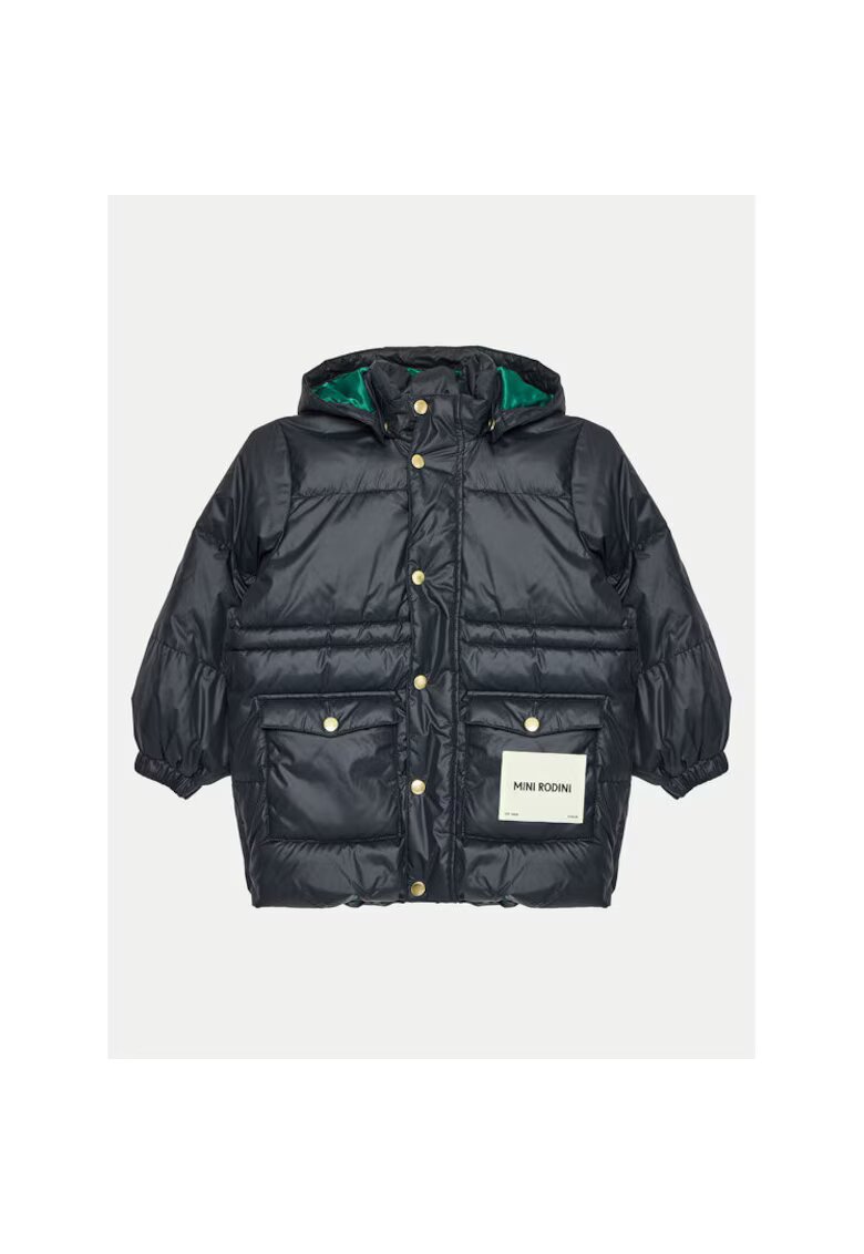 Mini Rodini Geaca copii - 304157592 - Poliester reciclat - Negru - Negru