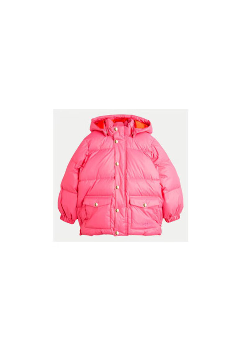 Mini Rodini Geaca fete - 304157653 - Poliester reciclat - Roz - Roz