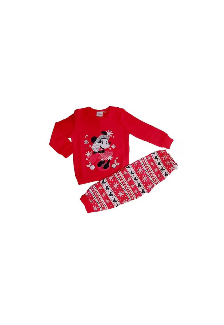 Minnie Mouse Pijama de bumbac - tematica de Craciun Rosu - Rosu