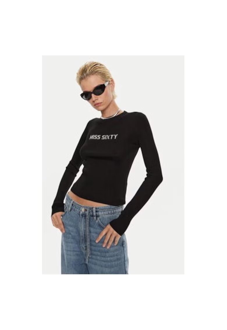 Miss Sixty Bluza dama - 304760075 - Lana/Matase - Negru - Negru