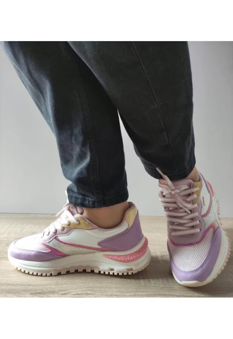 Misscat Pantofi Casual Dama 250533-18 Mov Cu Alb - Mov - Mov
