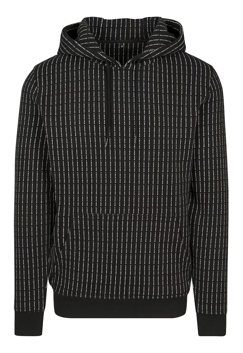 Mister tee Hanorac unisex din amestec de bumbac cu model text - Negru